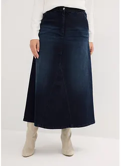 Jupe ample en jean à taille extensible, bonprix