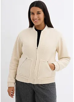 Blouson en maille bouclette douce, bonprix