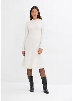 Robe en maille à col montant, bonprix