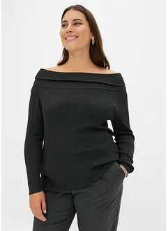 Pull encolure Bardot, bonprix