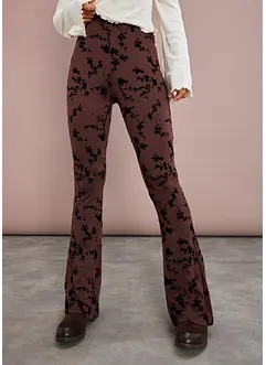 Legging évasé à imprimé floqué, bonprix