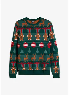 Pull à motif de Noël, bonprix