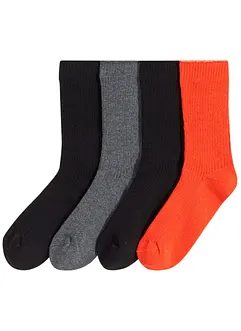 Lot de 4 paires de chaussettes texturées, bonprix