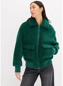 Veste oversize en polaire peluche avec poches plaquées, bonprix