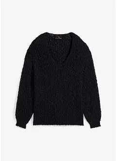 Pull en fil bouclé, bonprix