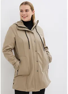 Parka softshell extensible, imperméable, bonprix