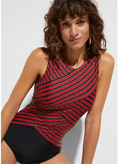 Maillot 1 pièce sculptant effet croisé, maintien modéré, bonprix