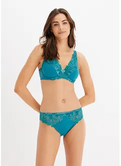 Soutien-gorge à armatures et broderies en velours, bonprix