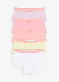 Lot de 5 shorties fille, bonprix