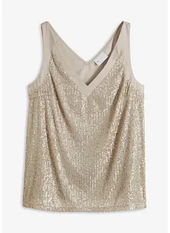 Top à sequins, bonprix