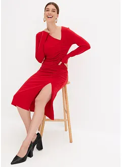 Robe en jersey à col asymétrique, bonprix