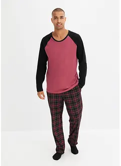 Pyjama avec pantalon en flanelle, bonprix