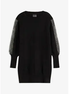 Robe en maille avec détail brillant, bonprix