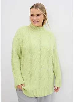 Pull en maille torsadée, bonprix