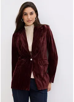 Blazer en velours plissé, bonprix