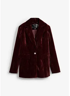 Blazer en velours plissé, bonprix