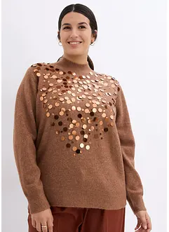 Pull à sequins, bonprix