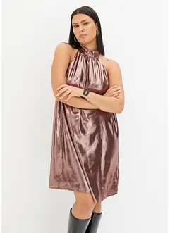 Robe courte en satin, bonprix
