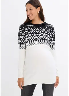 Pull long en maille 2en1 pour la grossesse et l'allaitement, bonprix