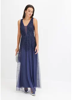 Robe longue avec une broderie en sequins, bonprix