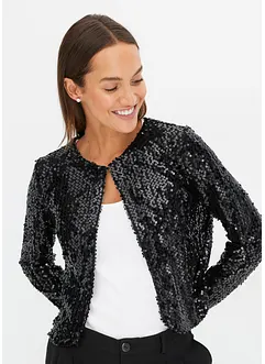 Long gilet à sequins, bonprix