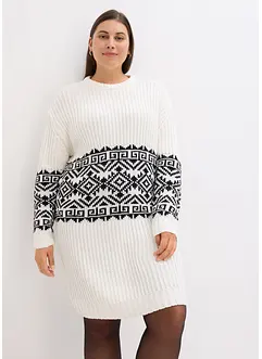 Robe en maille motif norvégien, bonprix