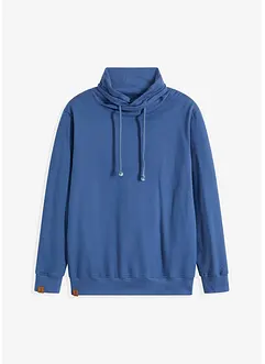 Sweat col châle 100% coton, bonprix