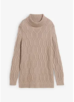 Pull en maille torsadée, bonprix