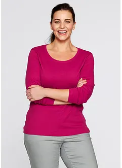 T-shirt manches longues 100% coton, bonprix