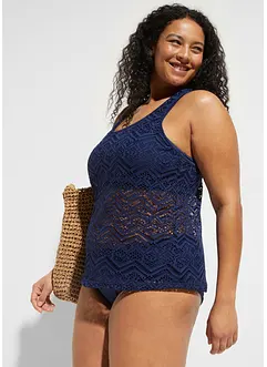 Tankini (ens. 2 pces) en dentelle, bonprix