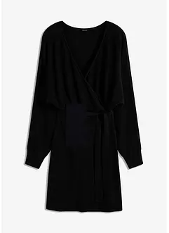 Robe en maille à col V, bonprix