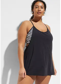 Tankini long (ens. 2 pces) effet superposé, bonprix