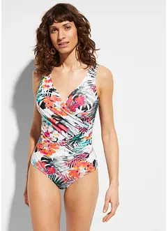 Maillot 1 pièce sculptant, maintien modéré, style portefeuille, bonprix