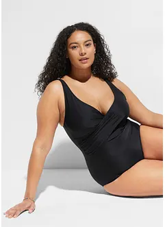 Maillot 1 pièce sculptant, maintien léger, bonprix