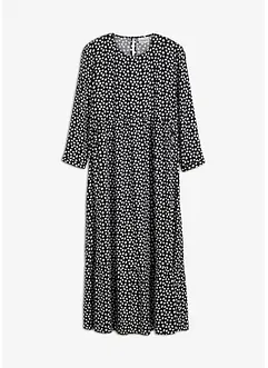 Robe midi en crêpe texturé, bonprix