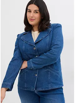 Blazer en jean court, bonprix