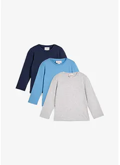Lot de 3 T-shirts manches longues, bonprix