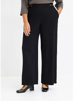Pantalon en jersey à patte décorative, bonprix