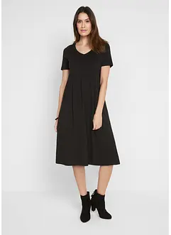 Robe en jersey de coton, longueur midi, bonprix