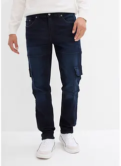 Jean stretch cargo Slim Fit, coupe droite, bonprix