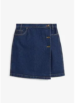 Jupe en jean style portefeuille, bonprix