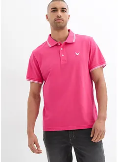 Polo en maille piquée, manches courtes, bonprix