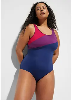 Maillot 1 pièce sportif avec empiècements contrastants, bonprix