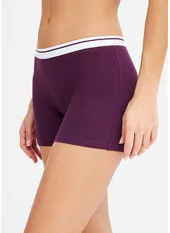 Lot de 4 boxers coton mi-longs pour femme, bonprix