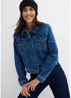 Veste en jean raccourcie, bonprix