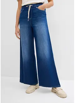 Jean large, taille mi-haute et élastiquée, bonprix