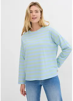 T-shirt coton oversize, base courte devant, longue derrière, bonprix