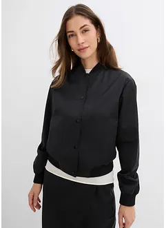 Blouson court en satin brillant, bonprix