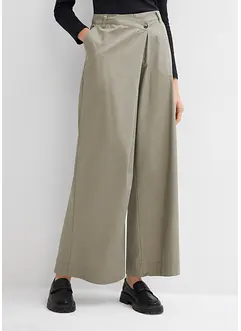 Pantalon large à boutonnage asymétrique, bonprix