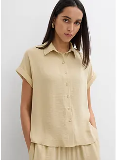 Chemisier oversize en crêpe texturé, bonprix